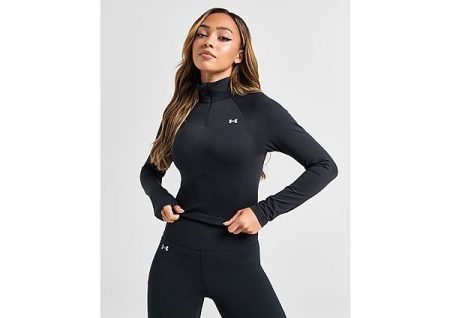 Under Armour UA Vanish Seamless 1/4 Zip Top - Black- Dames