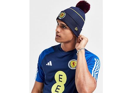 New Era Scotland Pom Beanie - Navy- Dames