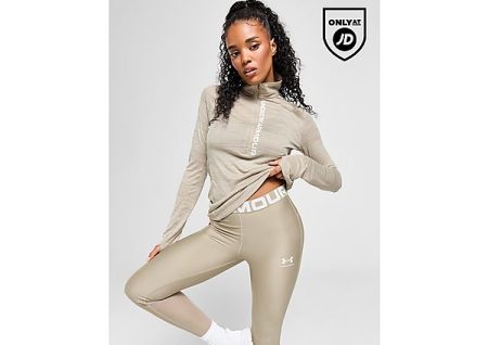 Under Armour UA Tech Tiger 1/2 Zip Top - Beige- Dames