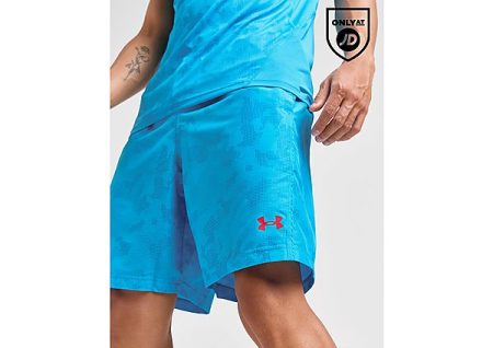 Under Armour Woven Camo Shorts - Blue- Heren