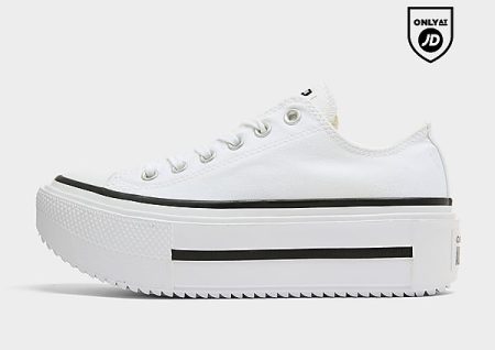 Converse Lift Ox Double Stack Dames - Wit- Dames