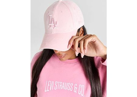 New Era MLB 9FORTY LA Dodgers Velour Cap - Pink- Dames