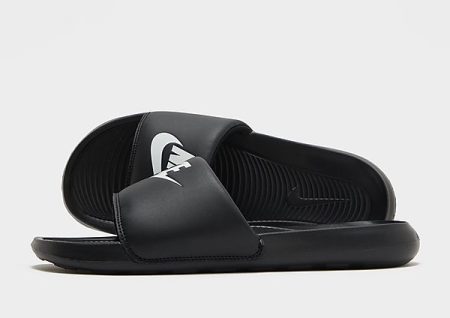 Nike Victori One Slipper voor heren - Black/Black/White- Heren