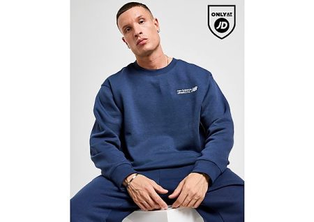 New Balance Core Logo Crew Sweatshirt - Blauw- Heren