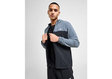 New Balance Colour Block Woven Jacket - Zwart- Heren