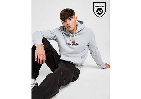 Napapijri Bory Logo Hoodie - Grijs- Heren