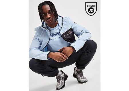 Napapijri Balkas Tech Full Zip Hoodie - Sky- Heren