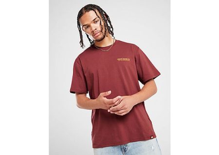 Dickies Burns T-Shirt - Burgundy- Heren