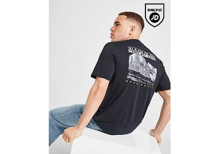 Napapijri Mirada Back Graphic T-Shirt - Zwart- Heren