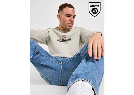 Napapijri Bory Crew Sweatshirt - Stone- Heren