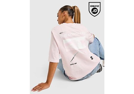 The North Face Gradient Oversized T-Shirt - Roze- Dames