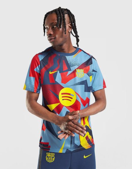 Nike Dri-FIT warming-uptop voor heren FC Barcelona Academy Pro Fourth - Blauw- Heren