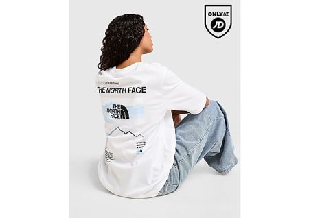 The North Face Gradient Oversized T-Shirt - Wit- Dames