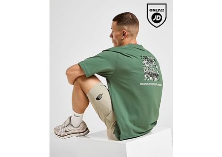 The North Face Oversized Infill Box Logo T-Shirt - Groen- Heren
