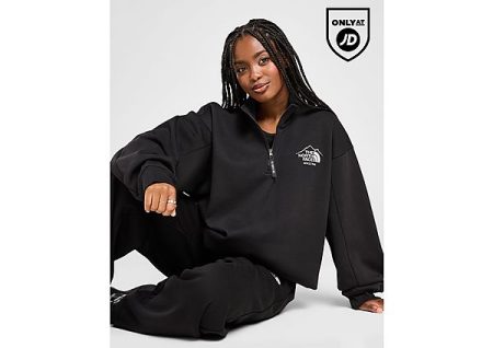 The North Face Gaspra 1/4 Zip Sweatshirt - Zwart- Dames