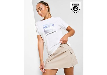 The North Face Cloud Box Logo T-Shirt - Wit- Dames