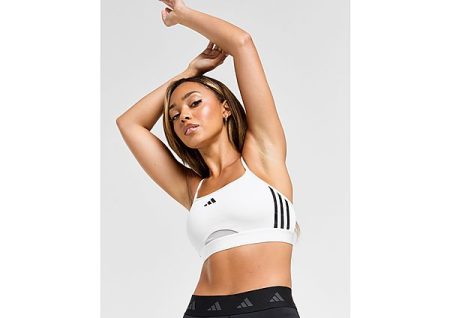 adidas Hyperglam Sports Bra - White- Dames