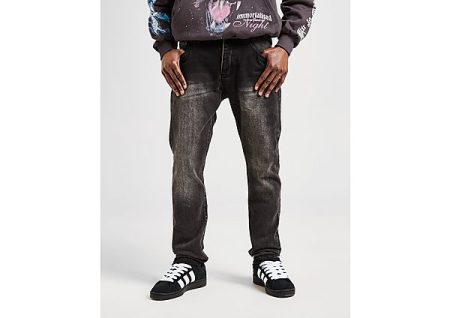 mnml Straight Denim Jeans - Zwart- Heren