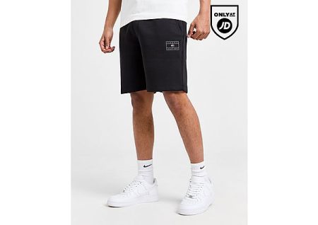 Tommy Hilfiger Badge Fleece Shorts - Black- Heren