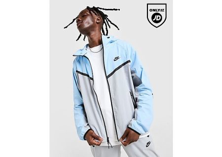 Nike Geweven Windrunner herenjack met rits over de hele lengte Tech - Grijs- Heren