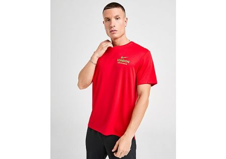 Nike London Stride T-Shirt - Rood- Heren