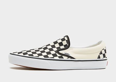 Vans Slip-On Checkerboard - Wit- Heren