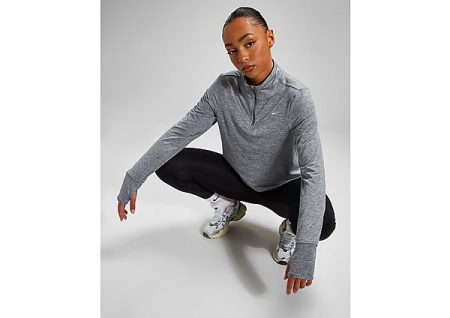 Nike Hardlooptop met korte rits en Uv-bescherming voor dames Swift - Smoke Grey- Dames