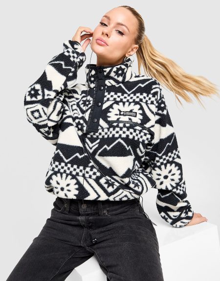 Columbia Helvetia Aztec Fleece - Zwart- Dames