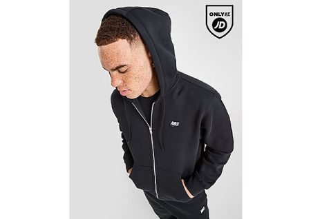 Nike Fleecehoodie met rits voor heren Sportswear Club - Zwart- Heren