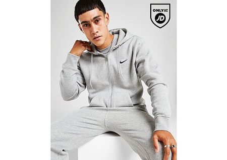 Nike Fleecehoodie met rits voor heren Sportswear Club - Grijs- Heren