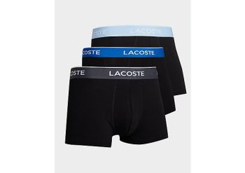 Lacoste 3-Pack Trunks - Black- Heren