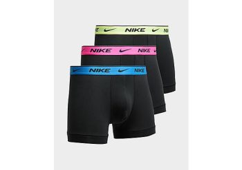 Nike 3 Pack Boxershorts Heren - Black- Heren