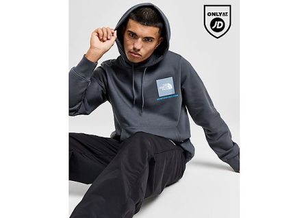 The North Face The North Face Fine Box Hoodie Heren - Charcoal- Heren