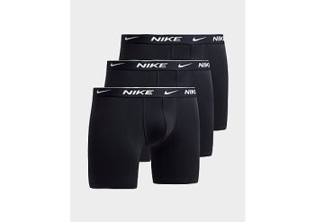 Nike 3 Pack Long Boxershorts Heren - Black- Heren