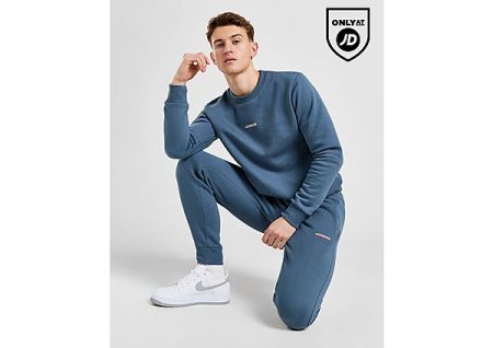 McKenzie Essential Crew Tracksuit - Blue- Heren