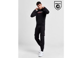 McKenzie Elevated Overhead Tracksuit - Black- Heren