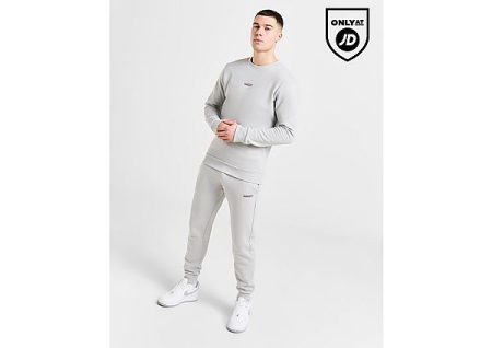 McKenzie Essential Crew Tracksuit - Grey- Heren