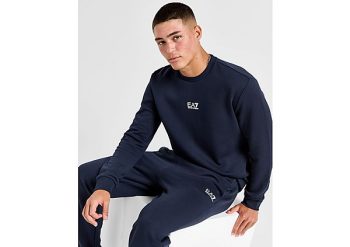 Emporio Armani EA7 Core Crew Tracksuit - Blue- Heren