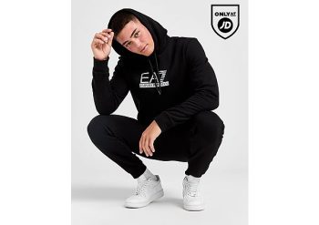 Emporio Armani EA7 Carbon Logo Overhead Tracksuit - Black- Heren