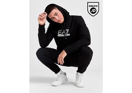 Emporio Armani EA7 Carbon Logo Overhead Tracksuit - Black- Heren