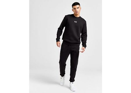 Emporio Armani EA7 Core Crew Tracksuit - Black- Heren