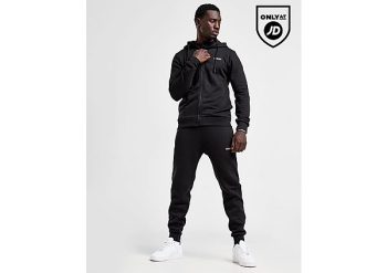 McKenzie Essential Full Zip Hooded Tracksuit - Black- Heren