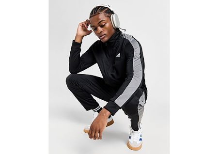 adidas Poly Panel Tracksuit - Black- Heren