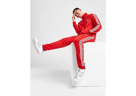 adidas Badge of Sport 3-Stripes Tracksuit - Better Scarlet- Heren