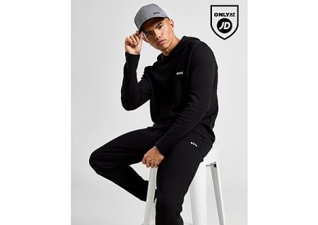 BOSS Waffle Overhead Tracksuit - Black- Heren