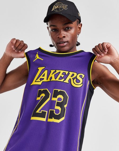 Jordan NBA LA Lakers James #23 Swingman Jersey - Paars- Heren