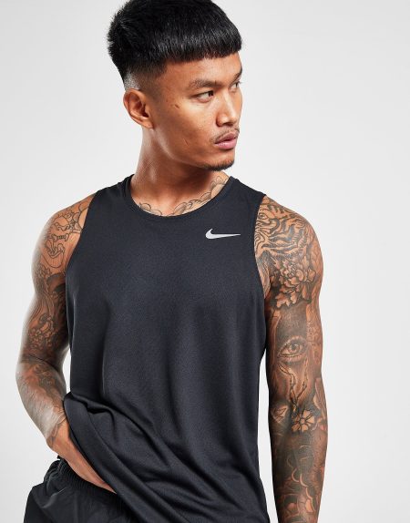 Nike hardlooptanktop met Dri-FIT voor heren Miler - Zwart- Heren