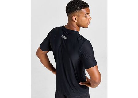 HOKA Airolite Run T-Shirt - Black- Heren