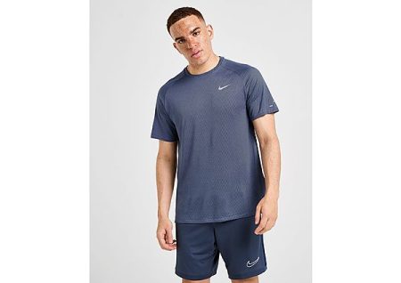 Nike Stride Jacquard T-Shirt - Blauw- Heren