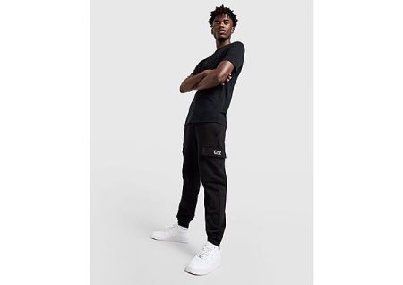 Emporio Armani EA7 Core Fleece Cargo Joggers - Black- Heren